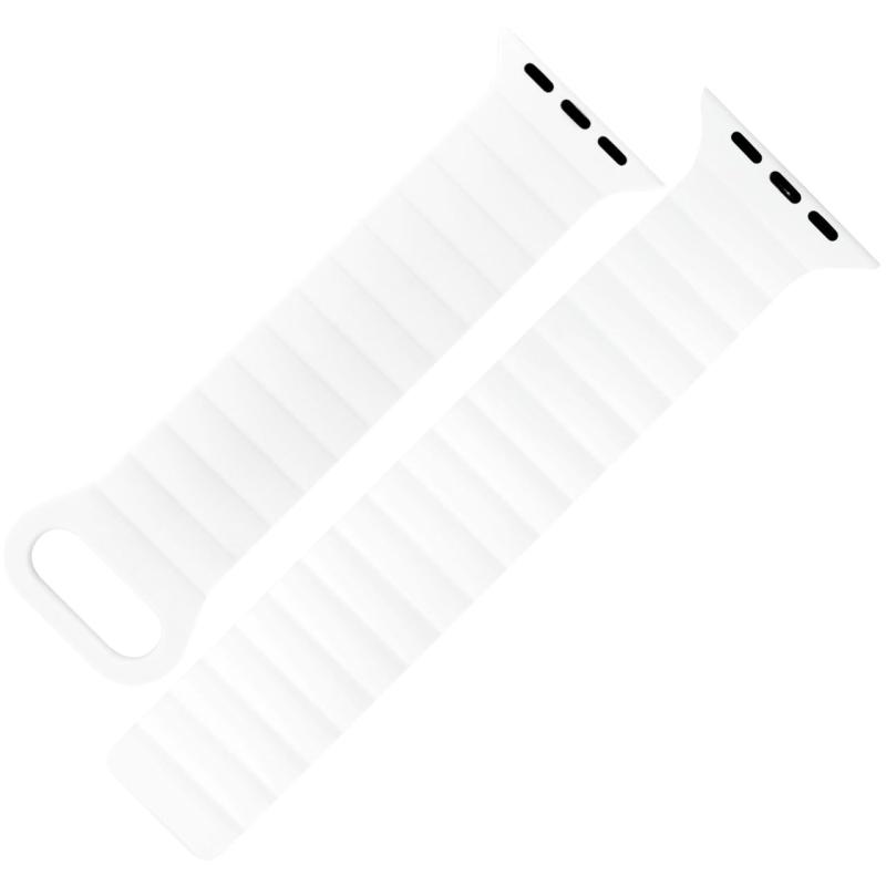 compatible with Apple Watch アップルウォッチ用 バンド ベルト シリコン ラバー 完全防水 マグネティックシリコンベルト クロカラント KUROCURRANT 49mm 46mm 45mm 44mm Series11/10/9