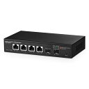 Binardat 6ポート10ギガビットマネージドスイッチ、4x10G RJ45イーサネット、1G/2.5G/5G/10Gをサポート、2x10G SFP+、120Gbps帯域幅、L3ウェブマネージド、メタルスモールネットワークスイッチ(2)
