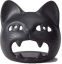岩鋳(Iwachu) キャンドルスタンド ネコ 黒 本体サイズ(cm):9×8.5×(H)8.5 29540 南部鉄器