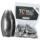 funks タングステン バレットシンカー 10個セット TG シンカー 70g 2-1/2oz(4)