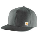 Carhartt メンズ 106665 ファームダック フラットブリムキャップ, グラベル, One Size