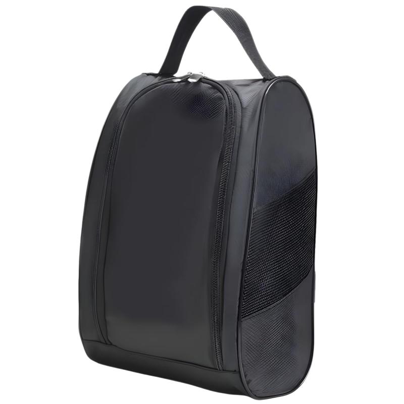 grooblue シューズケース シューズバッグ 靴入れ 防水 軽量 収納 トラベルバッグ ジム 旅行 出張 スポーツ ゴルフ サッカー メンズ レディース おしゃれ 通気性 ブラック