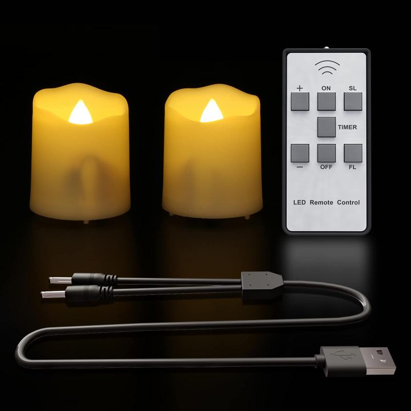 キャンドル led 充電式 キャンドルライト PChero 充電式ledキャンドル USB充電式 常夜灯 タイマー機能 治癒雰囲気 省エネ 長持ち 夏祭り リモコン カップ付 キャンドルライトキャンドル led 充電