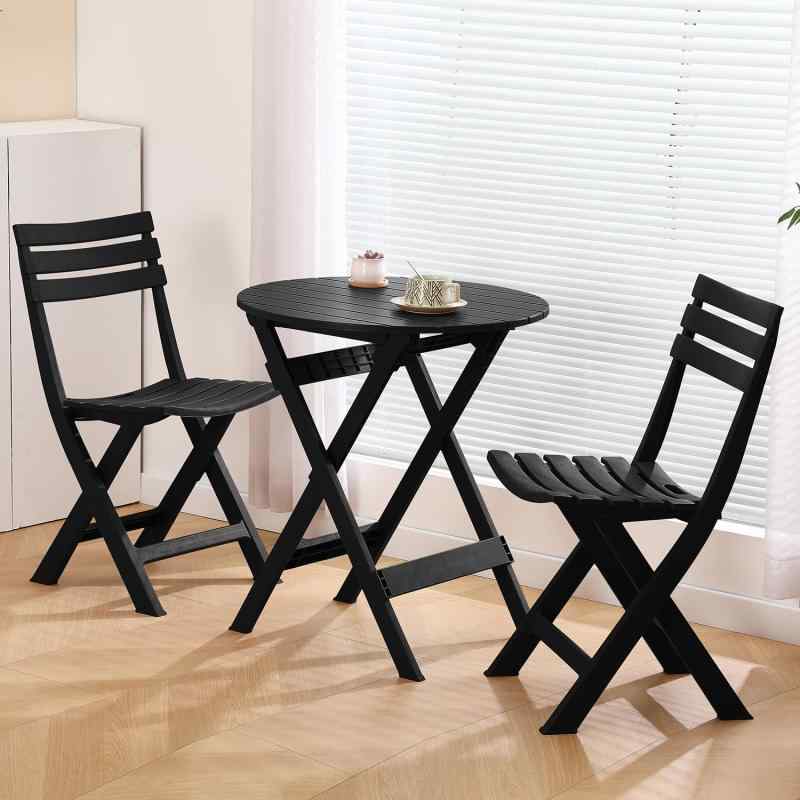 TAO ONE ガーデンテーブル 3点セット 折りたたみ椅子・テーブルセット アウトドアチェア 持ち運び 組み..