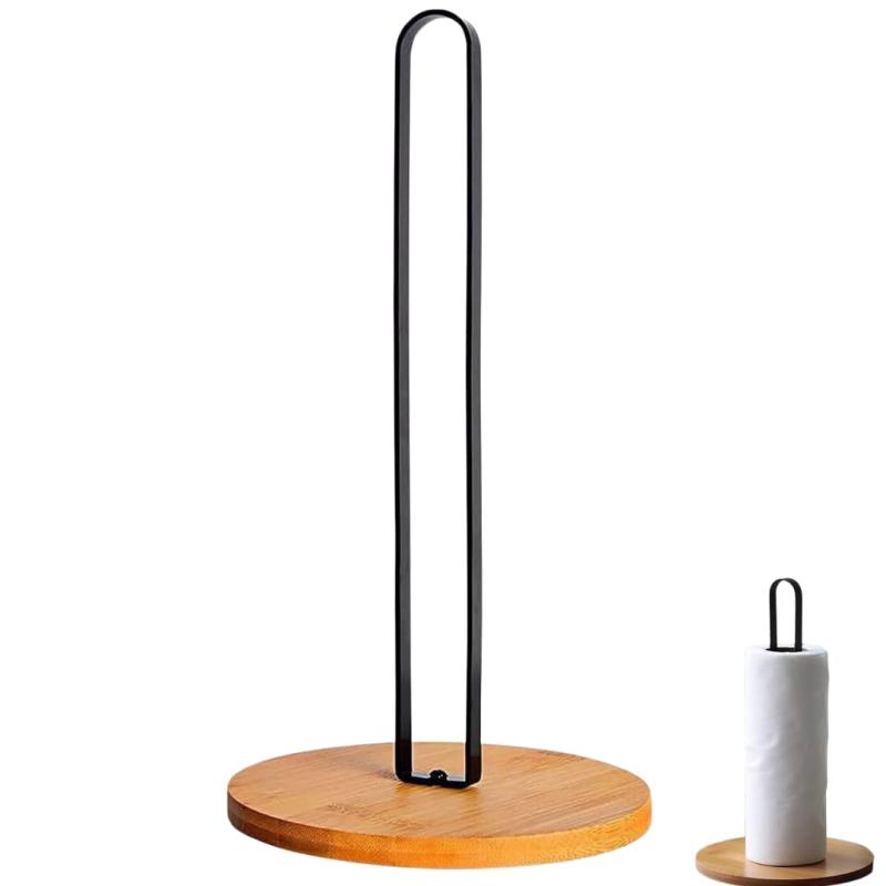 RekiLife キッチンペーパースタンド キッチンペーパーホルダー 片手で切れる 縦型 おしゃれ(3)