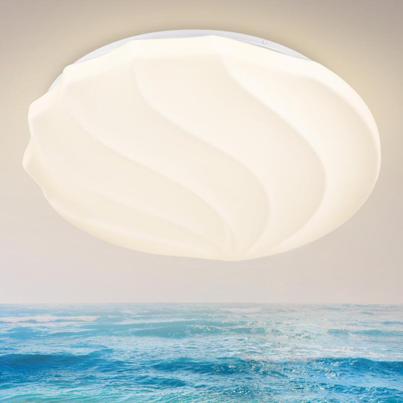 Depuley シーリングライト お洒落 LED照明 貝 35W ~6畳-8畳~ 調光タイプ 照明器具 3段階調色 電球色 昼..