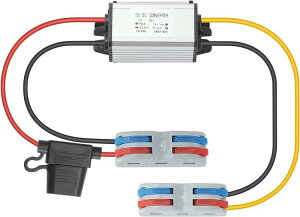 YABOANG 8-32V~5V コンバーター 降圧、dcdc コンバーター,ヒューズ付き電圧コンバータ 5V5A 25W MAX 自動車、LED ライト、ボート ドック、計器などの電源トランス dc-dc 降圧コンバータ