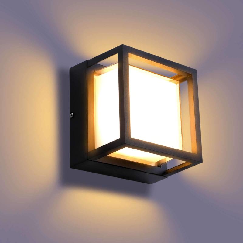 Lightess LED ポーチライト 門柱灯 ブラケットライト アウトドアライト IP65防雨型 屋外用ライト 玄関ライト ウォールライト 玄関灯 省エネ led門柱灯 壁取り付け用ライト お店 玄関 駐車場 門柱