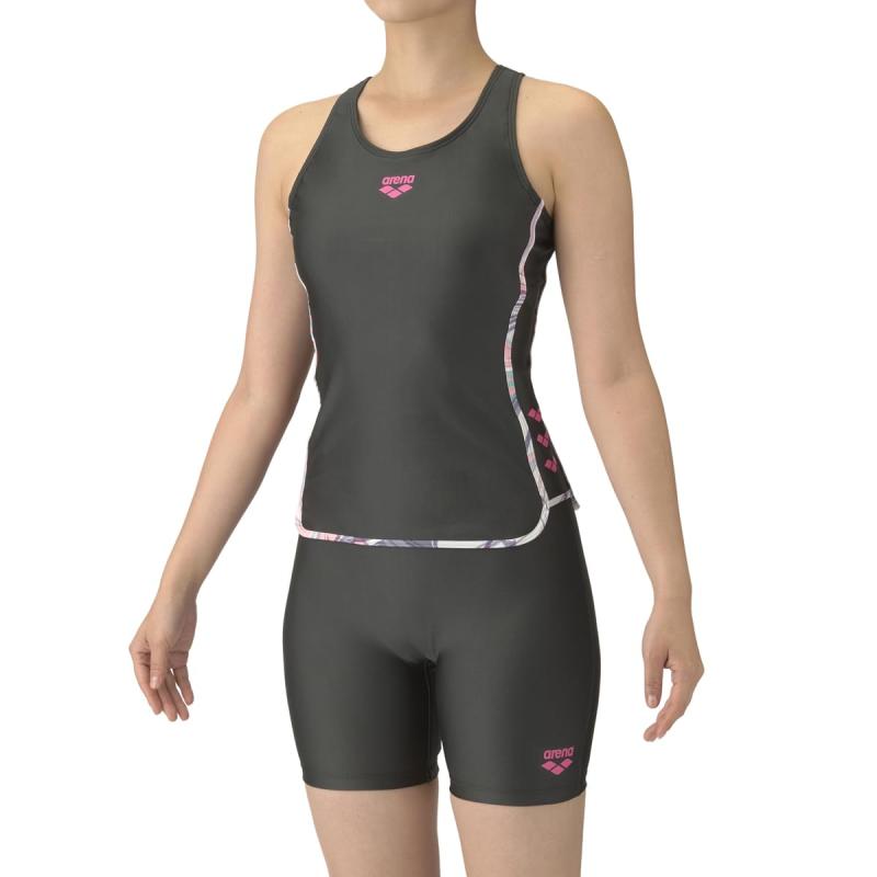 arena(アリーナ) フィットネス水着 レディース 【スタイリッシュセパ】 シンプル スポーティー 着やストラップ 差し込みパッド セパレート フィットネス向け AS5SWF47L