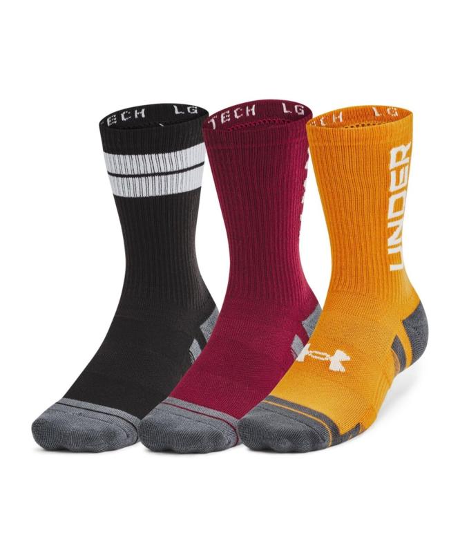 [Under Armour] トレーニングソックス UAパフォーマンステック ノベルティ クルー ソックス (3足セット)