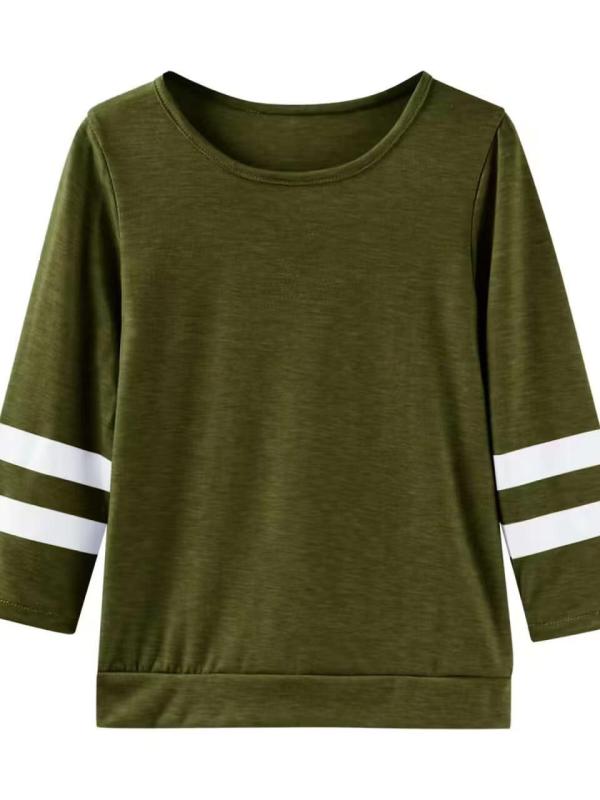 トップス レディース 長袖 Tシャツ カットソー 大きいサイズ ゆったり 体型カバー 着痩せ お腹周り 二の腕カバー 丸首 クルーネック 配色 切り替え プリント ビッグシルエット オーバーサイズ カジュアル 普段使い 通勤 通学 コットン混 綿混 春秋
