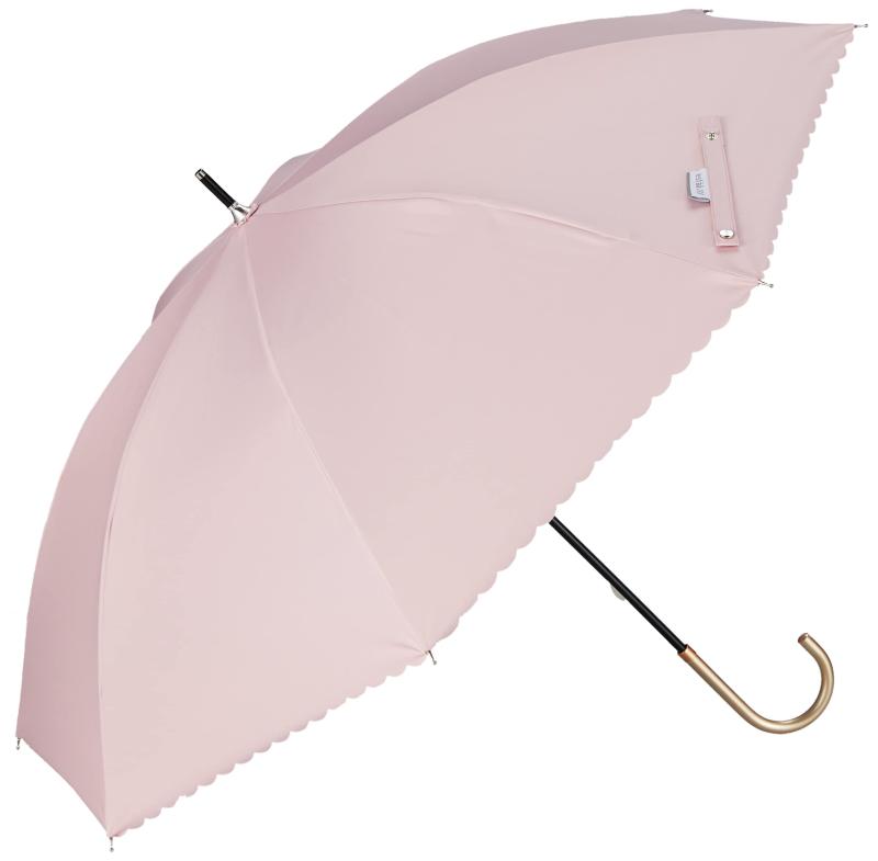 MOONBAT(ムーンバット)estaa(エスタ)BACK PRINT LONG PARASOL 1級遮光 パラソル 日傘 晴雨兼用 長傘 【遮熱・遮光・UV対策】レディース
