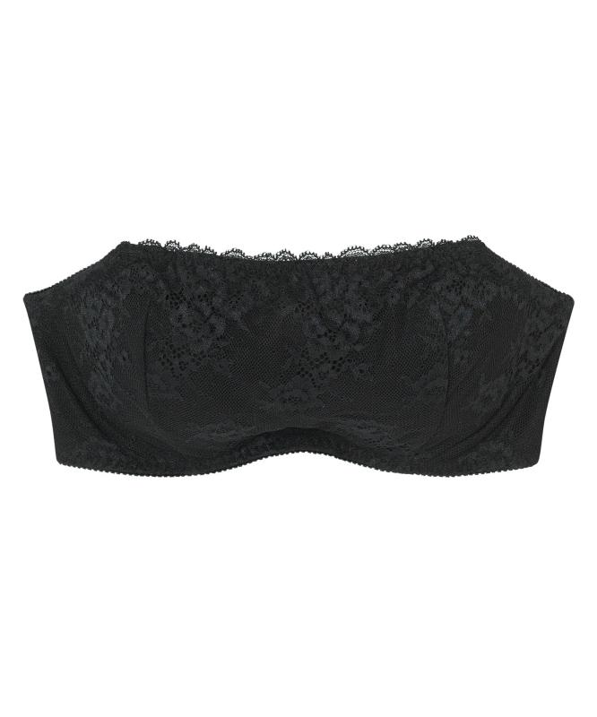 [アンフィ/ワコール] ストラップレスブラ 谷間のチラ見えカバー 背中見せにも対応 自然なまるみのあるバストシルエット 【BFF502シリーズ】 ハーフトップ ブラジャー ブラ BFF502 レディース