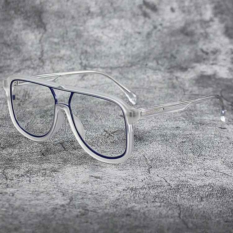 OAKLEY - 眼鏡フレーム メンズ レディース レトロ 黒フレーム ダブルブリッジ 大顔対応 近視用 度数調整可能 調光 ブルーライトカット トレンド 日常使い 軽量 快適フィット