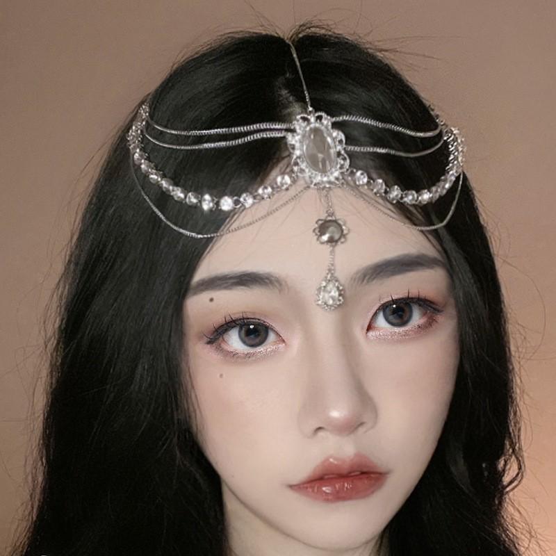 Other - ヘアアクセサリー レディース レトロ宮廷 ジルコニア水滴花モチーフ ウェディングヘッドドレス クールエレガント 個性スタイリッシュ ブライダルアクセ ティアラ 結婚式用 華やかデザイン