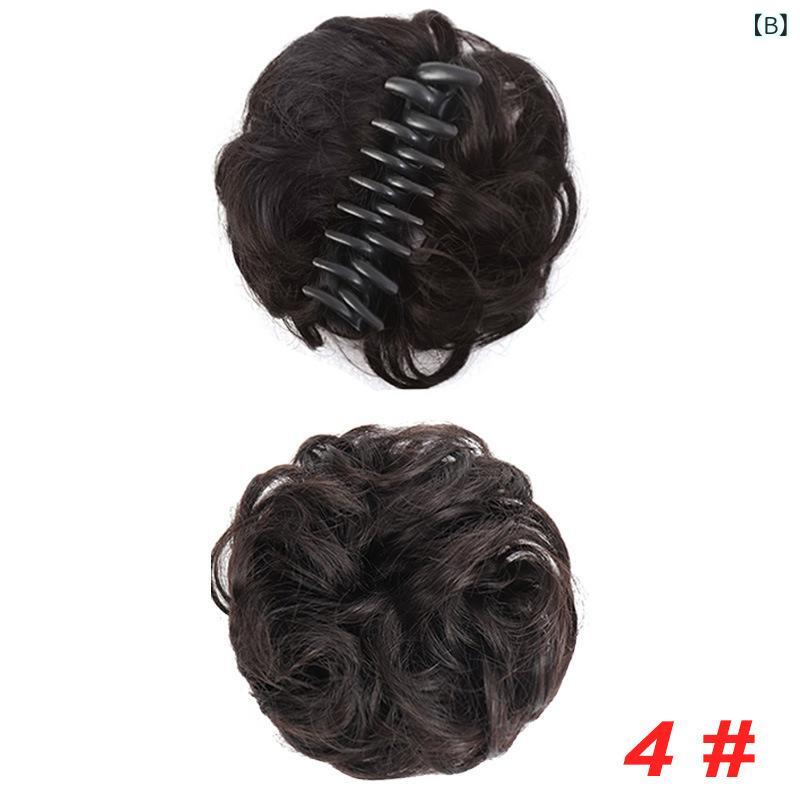 ヘアバンド レディース ふんわり お団子ヘア 偽毛付き 自然 ボリュームアップ 楽ちん アップスタイル ヘアラップ 日常使い ヘアアクセサリー 3