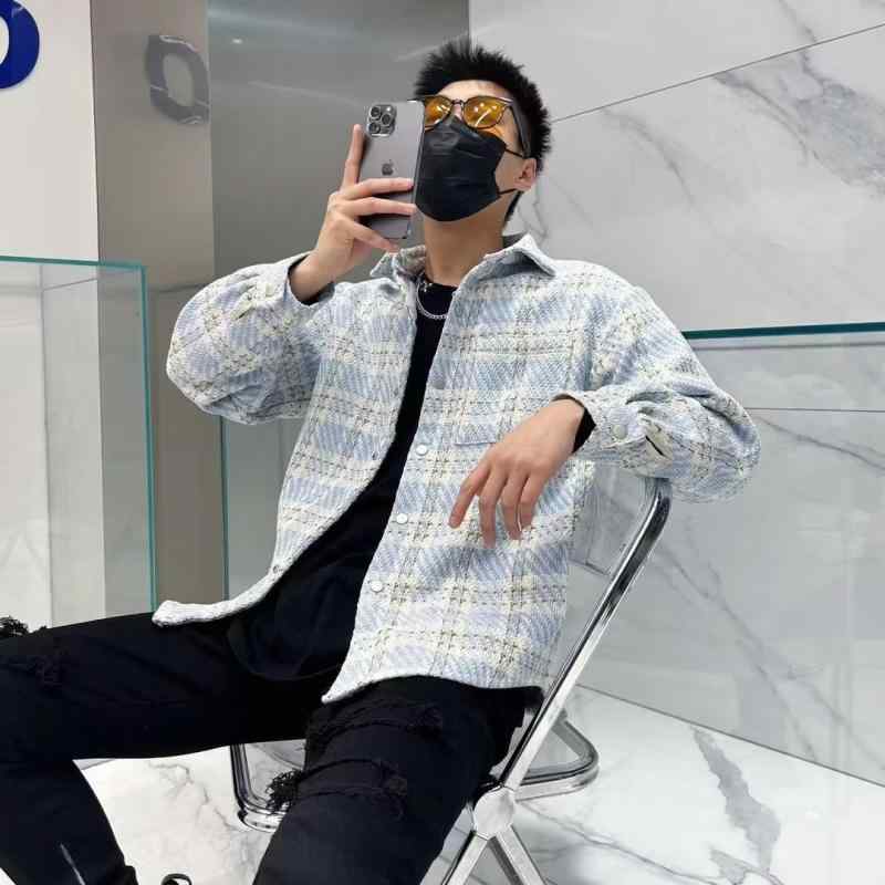 ジャケット 男性用 メンズ トップス 春秋 アウター 長袖 レトロ トレンド 織りデザイン 合わせやすい カジュアルシャツ 羽織り ビッグシルエット ゆったり 体型カバー 着痩せ お腹周り 二の腕カバー 通勤用 普段使い アウトドア 高見え 高級感 再生