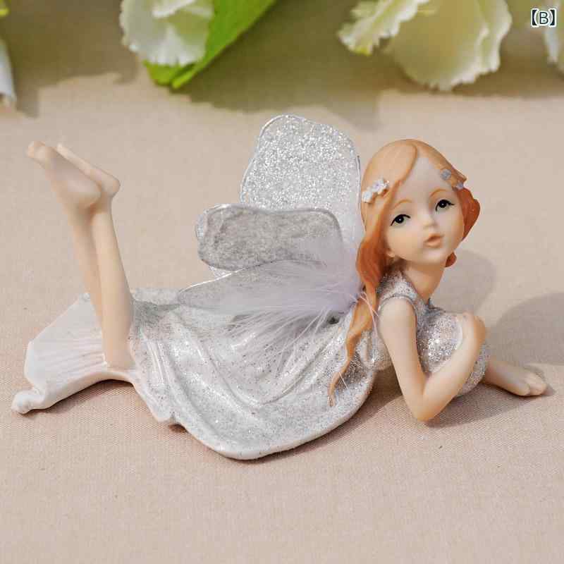 置物 レディース 天使 花の妖精 オブジェ 樹脂製 工芸品 インテリア 飾り 雑貨 かわいい おしゃれ リビング デスク周り 玄関 車内 装飾品 ギフト ガーリー アンティーク 部屋作り 小物 ディスプレイ 装飾 卓上飾り 癒し系 アート オシャレ 室 alpha-h1-10236035 ヘルスケアアルファ楽天市場店 サンプル画像3