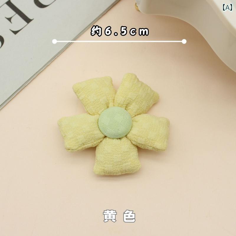 ヘルスケアアルファ楽天市場店のブローチ レディース 花モチーフ 布製 かわいい カラフル チェック柄 手作り アクセサリー 雑貨 鞄 帽子 DIY 装飾品 パーツ 手芸用品 飾り 布細工 ギフト おしゃれ 個性的 シンプル カジュアル 贈り物 付け替え 小物 プレゼント コサージュ｜アングル2