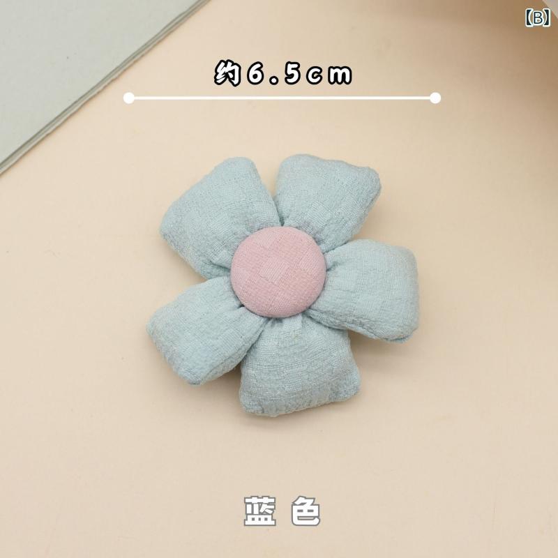 ヘルスケアアルファ楽天市場店のブローチ レディース 花モチーフ 布製 かわいい カラフル チェック柄 手作り アクセサリー 雑貨 鞄 帽子 DIY 装飾品 パーツ 手芸用品 飾り 布細工 ギフト おしゃれ 個性的 シンプル カジュアル 贈り物 付け替え 小物 プレゼント コサージュ｜アングル3