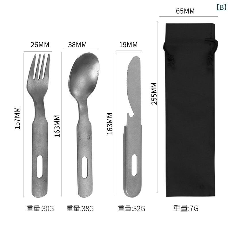 カトラリーセット アウトドア用 キャンプ食器 ステンレス製 430ステンレス 折りたたみ式 スプーン フォーク ナイフ 3点セット 旅行用 携帯用 キャンプ用品 登山 釣り 災害時 防災用 グランピング キッチンツール シルバーカラー 軽量 耐久性 錆び — vista 3