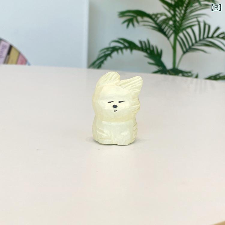 置物 レディース メンズ 木製 犬型 手作り 彫刻品 小さい 卓上 装飾品 オブジェ インテリア 雑貨 デスク回り 玄関 リビング 車内 カー用品 飾り付け アクセサリー ギフト プレゼント 木彫り 癒し 贈り物 かわいい ナチュラル 木工細工 職人仕上 alpha-h1-10260280 ヘルスケアアルファ楽天市場店 サンプル画像3