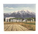 【一点物 訳あり 超特価 激安 セール 現品限り】油絵「 岩手山 F10号 」小川久雄作 幅53.0×高さ45.5cm 149