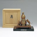 干支置物 鼡 鼠 ねずみ/富永直樹作「壽」銅製 塗板付 桐箱入 27-02【ポイント10倍】