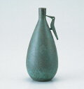 花瓶/「鳥耳利久」銅製 焼青銅 麻生三郎作 105-52【ポイント10倍】