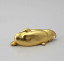 和風 小物 置物 床の間「長寿 金箔」銅製 13×5×4.5cm 化粧箱入【ポイント10倍】52-05