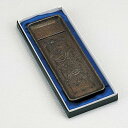 和風小物 筆皿 ペン皿 ぺん皿「松鶴文 山吹色」銅製 化粧箱入 55-08