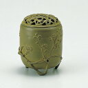 【 高岡銅器 】伝統美術 名取川 雅司作「伝芳文香炉」銅製 青銅色 127-05【ポイント10倍】