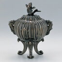 【 高岡銅器 】伝統美術 正晴作「鯉の滝登り香炉」銅製 古手色 130-06【ポイント10倍】