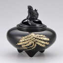 【 高岡銅器 】 伝統美 香炉 「 平型・松 」銅製 能作吉秀作 桐箱付 135-56【ポイント10倍】