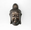 仏面 面 鉄製「聖観音 薬師寺」15x8x25.5cm 化粧箱入 【ポイント10倍】166-09