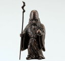和風置物/般若純一郎作「木彫風福禄寿」銅製【ポイント10倍】