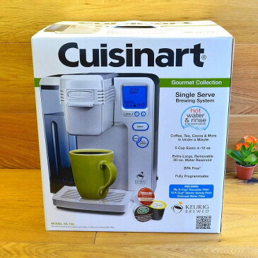 クイジナート コーヒーメーカー 1人用 ブリュースター キューリグCuisinart SS-700 Single Serve Brewing System, Silver 家電