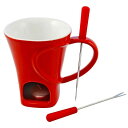 チョコレートフォンデュ マグ4点セット 赤 レッド Swissmar F12066 4-Piece Sweetheart Chocolate Fondue Mu...