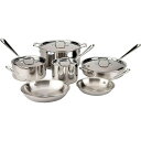 オールクラッド ステンレス鍋10点セット All-Clad 501853 Stainless Steel 10-Piece Cookware Set