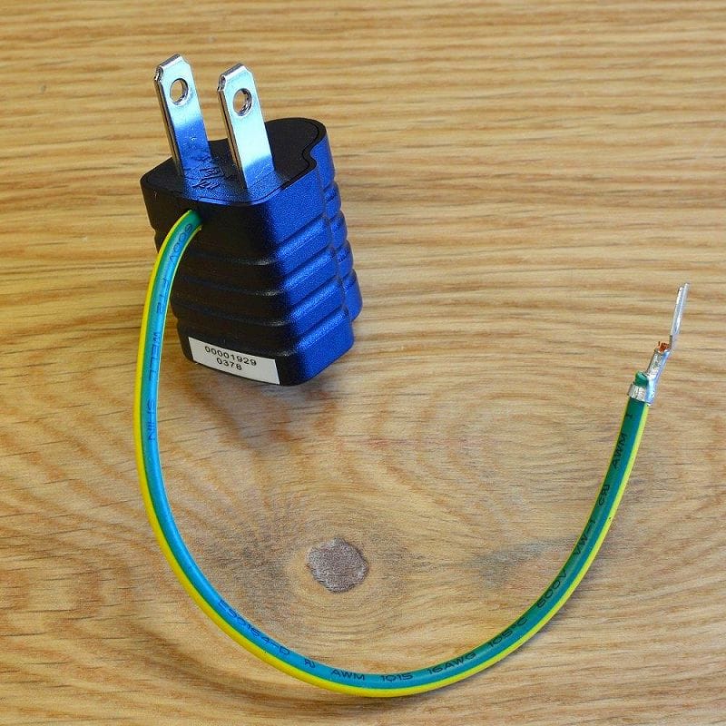 アメリカの家電専用 変換プラグ (3ピン→2ピン) 3口タイプの差込を2口タイプのコンセント アダプター 家電