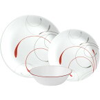 コレール ラウンド リビングウェア ディナーセット 6人用 18点セット Corelle Splendor Chip & Break Resistant 18pc Dinner Set, Service for 6