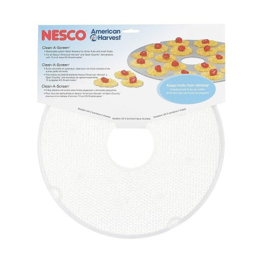 ローフード ディハイドレーター 食品用電気乾燥機 ネスコ 目の細かなスクリーン メッシュ 2枚セット NESCO Small Round Mesh Clean-A-Screens LM-2 Set of 2 ローフード ディハイドレーター 食品用電気乾燥機 ネスコ 目の細かなスクリーン メッシュ 2枚セット NESCO Small Round Mesh Clean-A-Screens LM-2 Set of 2