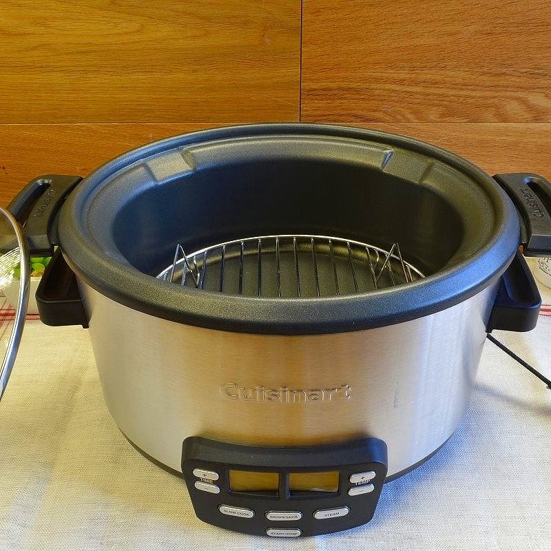 アルファエスパス米国楽天市場店のマルチクッカー 3.8L スロークッカー スチーマー クイジナート Cuisinart MSC-400 3-In-1 Cook Central 4-Quart Multi-Cooker: Slow Cooker, Brown/Saute, Steamer 家電｜アングル3