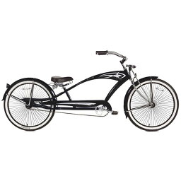 ビーチクルーザーバイク 自転車 26インチ 【組立要】 12才以上 Micargi GTS Beach Cruiser Bike, Black Puma, 26-Inch