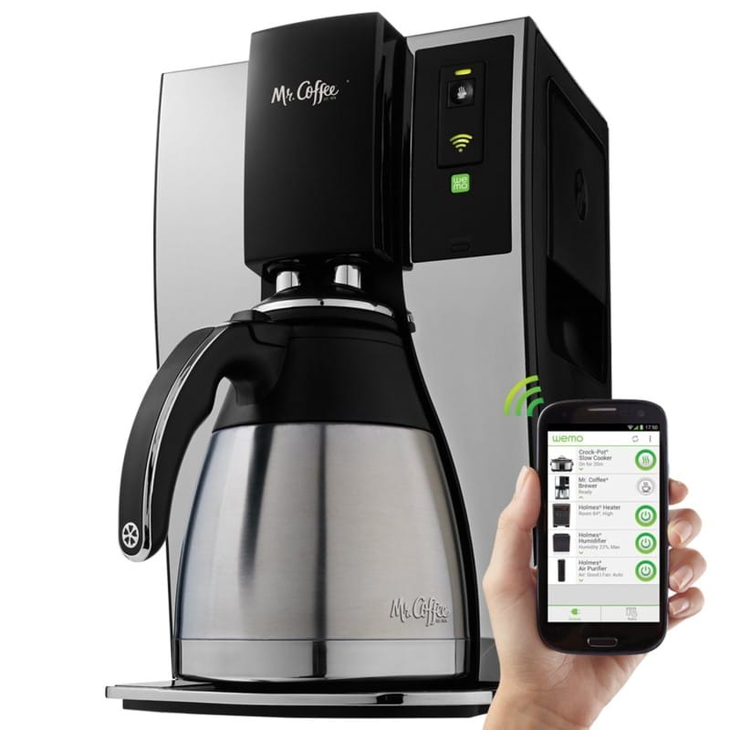 ミスターコーヒー アプリでタイマー設定可能！ コーヒーメーカーMr. Coffee Smart Wifi-Enabled WeMo Coffeemaker, BVMC-PSTX91WE