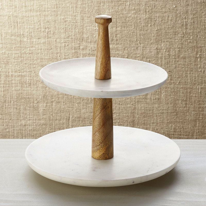  ǥȥ  2 Wood Marble 2-Tier Server