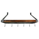 ウイリアムズ・ソノマ エンクルム ポットラック 鍋ラック 木製 タイガーウッド Williams-Sonoma Enclume Sig Steel & Tige...