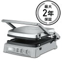 サイズ 約36cmX41cmX高さ21cm 重量 約6.4kg 消費電力 1800W コード長 約95cm 注意事項 家電は日本国内の電源電圧100Vでそのままご利用いただけます。（アメリカの一般的な定格電圧は110〜120Vです） 海外製品の性質上、パッケージ等の状態は商品ごとに異なり、入荷段階でダメージがある場合がございます。 当店にて検品を行い、性能が損われていないと判断できる商品はパッケージ等を補修の上、発送となる可能性がございます。 また、生産工場における検査内容によっては水跡等が見られる場合がございますが、商品は新品です。 可能な限り良い状態でお届けできるよう努めておりますが、あらかじめご理解ご了承くださいますようお願いいたします。 プラグ形状 2ピン 詳しくは コチラ 【注意事項】 ・当店でご購入された商品は、原則として、「個人輸入」としての取り扱いになり、ロサンゼルスからお客様のもとへ直送されます。 ・通関時に関税・輸入消費税が課税される可能性がありますが、当店の販売金額には関税・輸入消費税が含まれております。 ・課税額はご注文時には確定しておらず、通関時に確定しますが、別途お支払いが発生することはございません。詳細は こちら をご確認下さい。 ・個人輸入される商品は、全てご注文者自身の「個人使用・個人消費」が前提となりますので、ご注文された商品を第三者へ譲渡・転売することは法律で禁止されております。 ・一部商品は国内の提携先倉庫から配送されます。 ・国内配送の商品は国内でのお買い物と同じく消費税が発生いたします。関税はかかりません。クイジナート パニーニグリル ホットプレート Cuisinart Griddler Deluxe GR-150 オプションでオクソのパニーニプレス、グリル用クリーニングブラシ＆シリコンワイパーが追加できます！ 凸凹な表面の油もすっきりキレイ　ソフトなブラシとワイパーはノンスティック加工にも安心