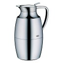 アルフィ パラス カラフェ ポット 魔法びん 1.0L alfi Pallas Glass Vacuum Chrome Plated Brass Thermal Carafe for Hot and Cold Beverages, 1.0 L