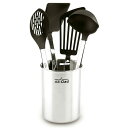 オールクラッド キッチンツール ナイロン 調理器具 5点セット All-Clad K040S564 Stainless Steel Non-Stick Kitchen Tool Set, 5-Piece, Silver